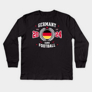 Germany 2024 Football Kids Long Sleeve T-Shirt